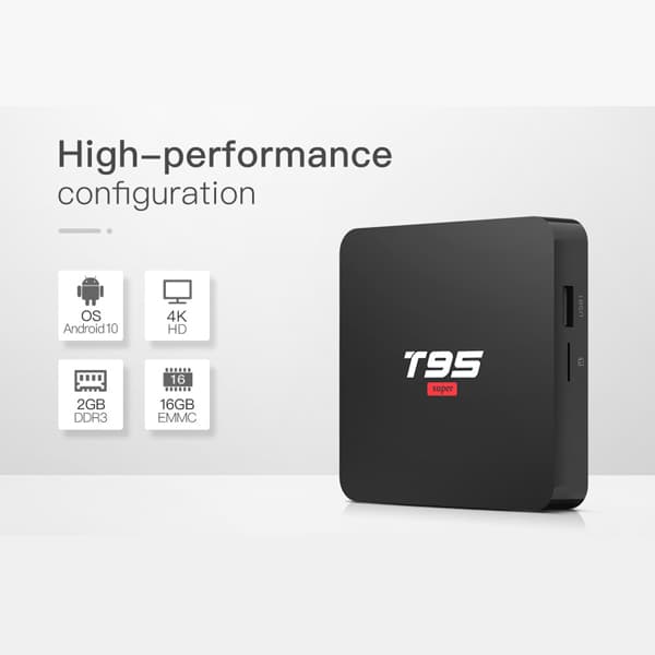 T95 Super Android 10.0 Smart TV BOX 2GB (DDR3) RAM 16GB ROM Quad Core 1.5GHz