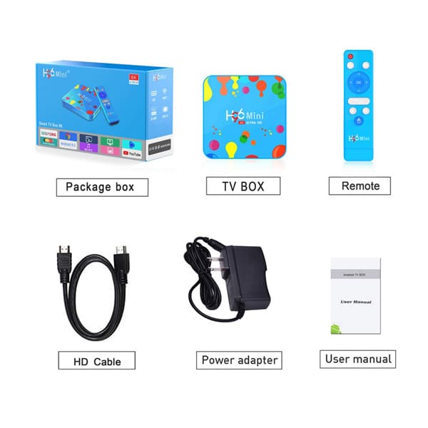 H96 Mini Android 9.0 Smart TV BOX 4GB RAM 32GB ROM 6K