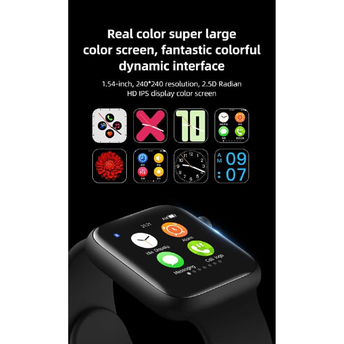 T600 Smart Watch 5 Bluetooth Call Touch Screen Music Smartwatch Pedometer Sport Tracker Heart Rate Monitoring