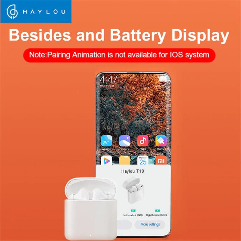 Haylou T19 Wireless Charging TWS+ Bluetooth Headphones