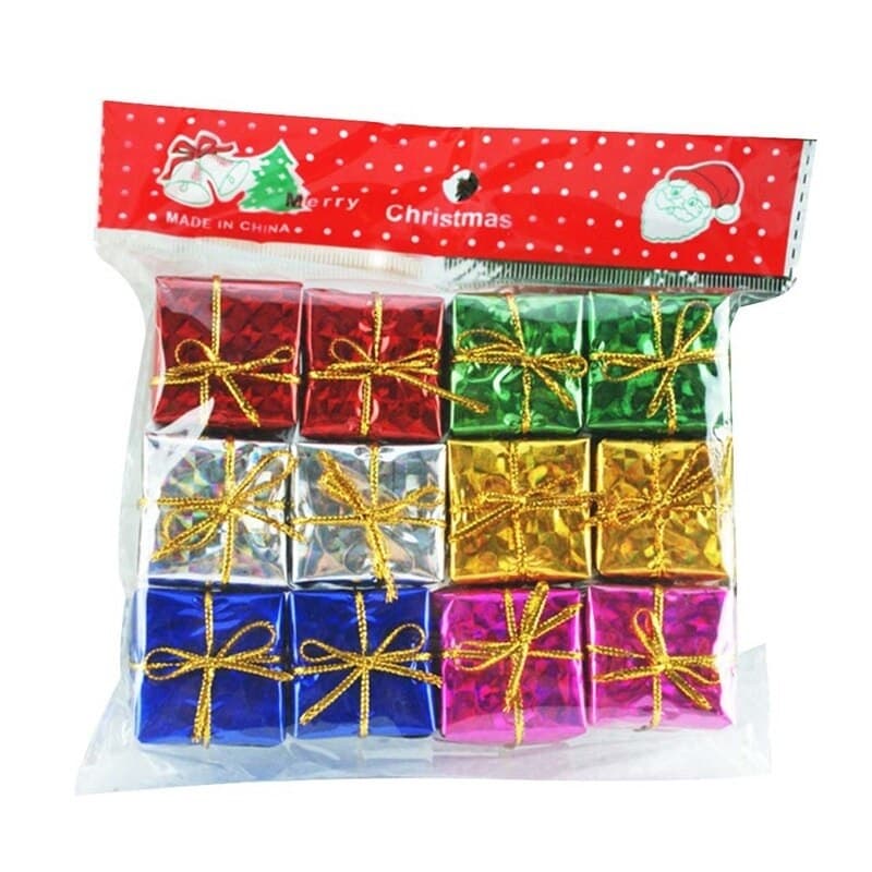 Pack of 12 Giftbox for Christmas Tree Decoration