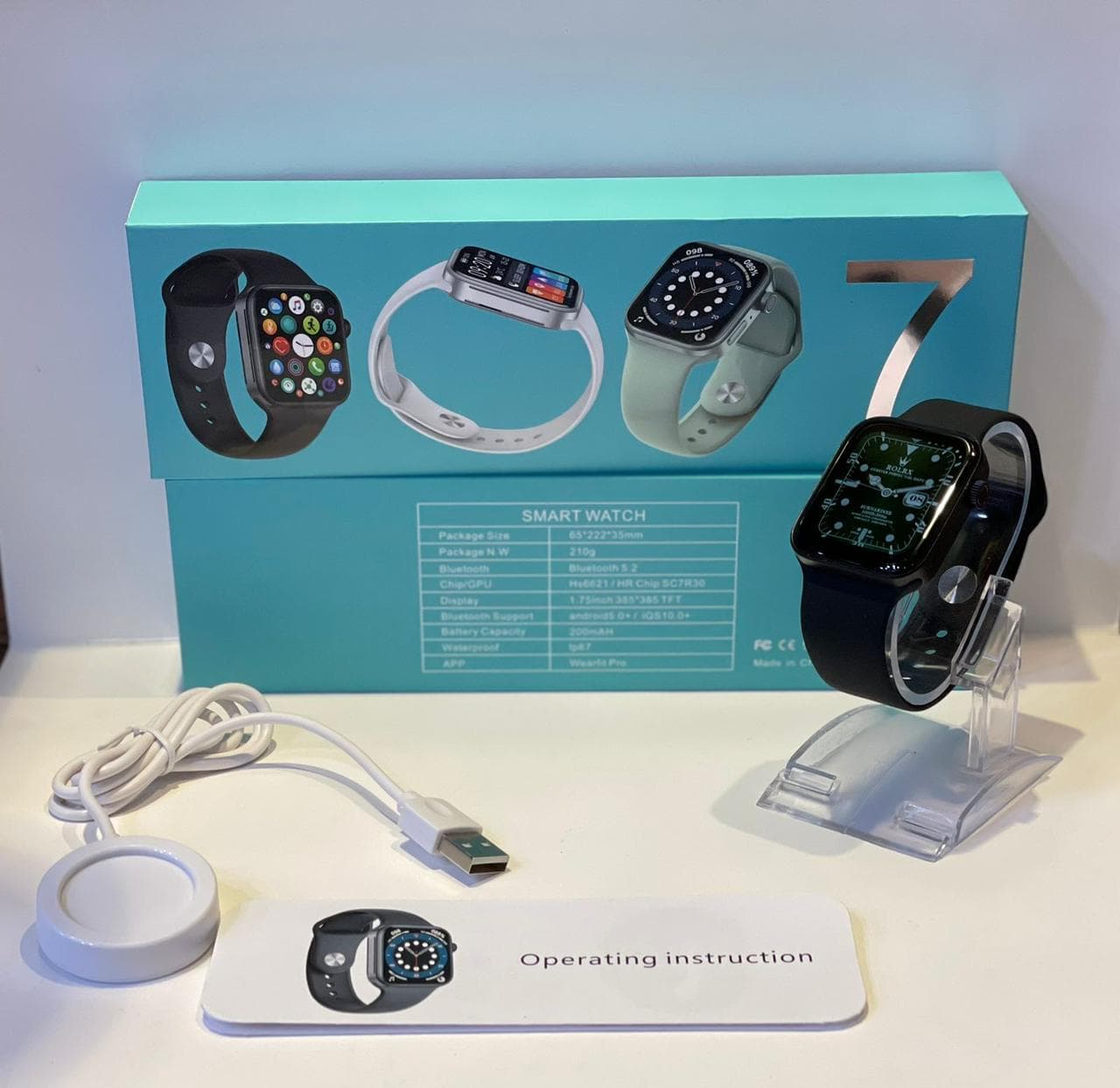 N76 Smart Watch Series 7 - 44MM (Black)