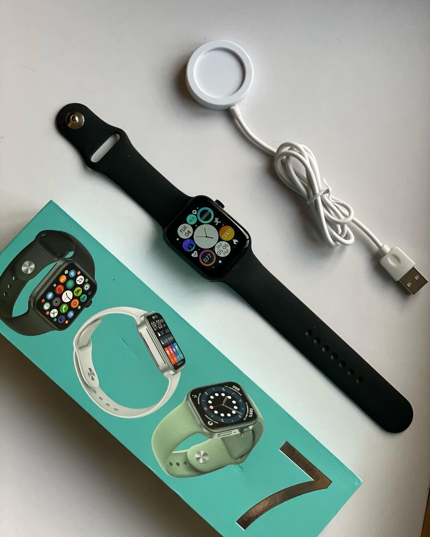 N76 Smart Watch Series 7 - 44MM (Black)