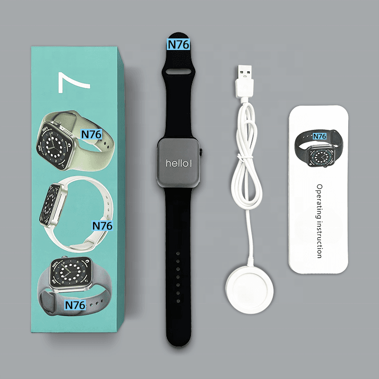 N76 Smart Watch Series 7 - 44MM (Black)
