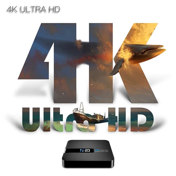 H20 Smart TV Box - Android 10 - 2GB RAM 16GB ROM
