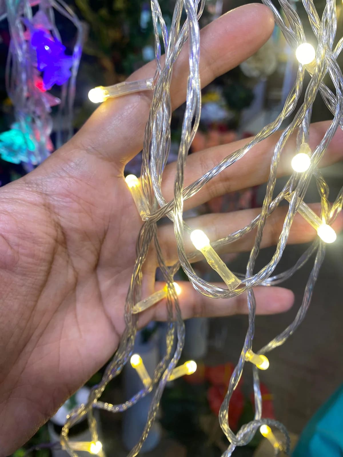 LED Fairy Lights for Decoration, warm white, real photo