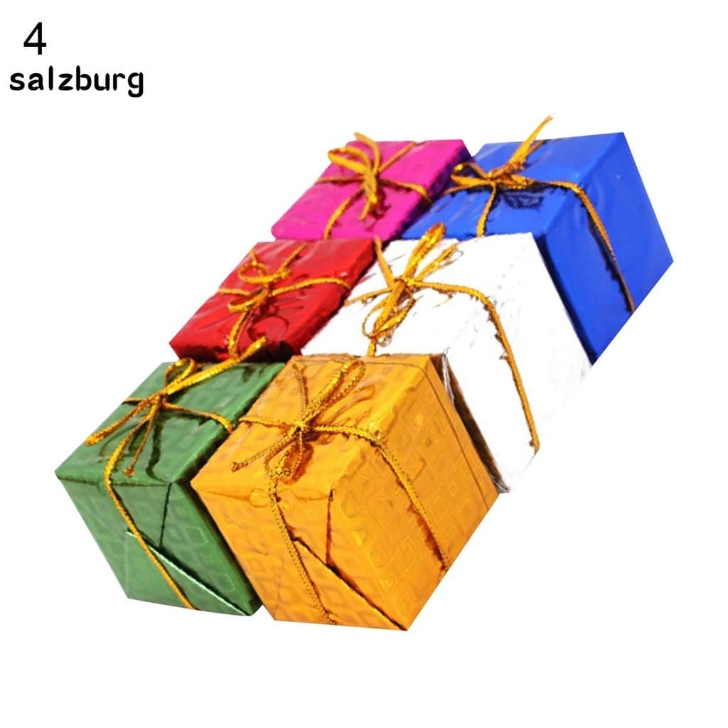 Pack of 6 Giftbox for Christmas Tree Decoration