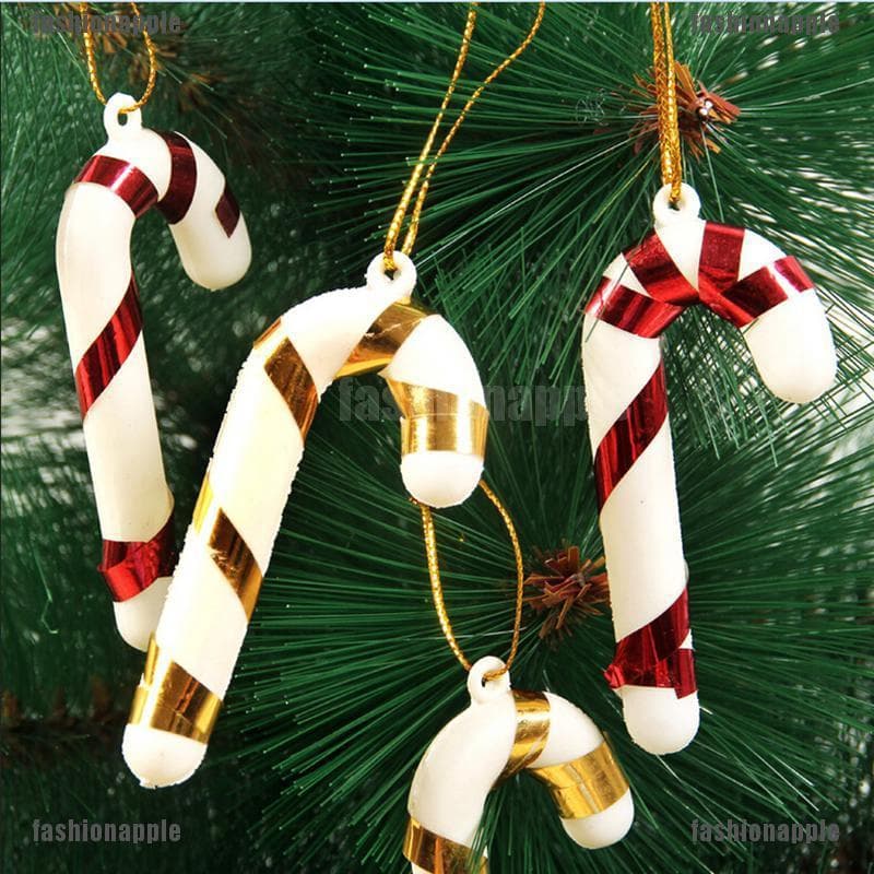 Pack of 6 Candy Cane for Christmas Tree Decoration (Small)