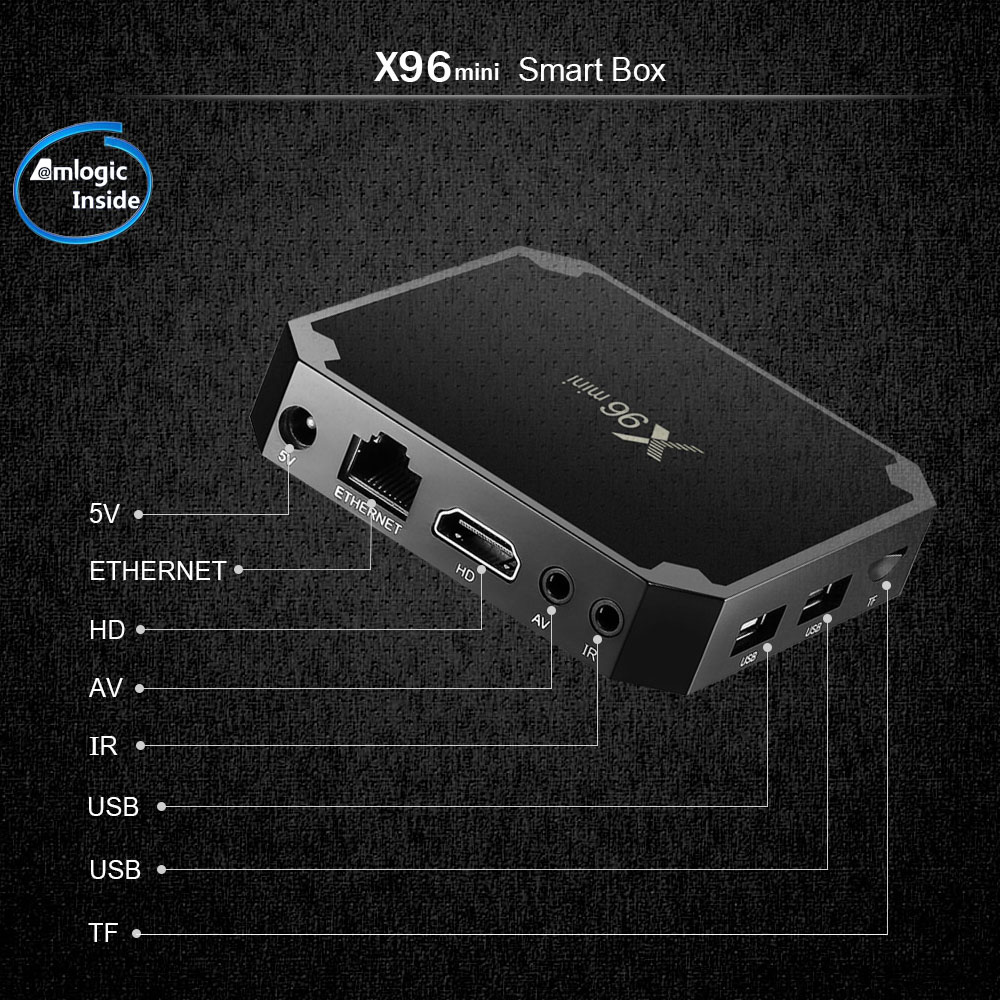 X96 MINI TV BOX 2GB 16GB 7 - X96 Mini Android 7.1 Smart TV BOX 2GB RAM 16GB ROM Quad Core 2.4GHz