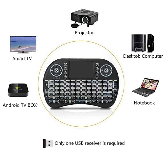 Mini wireless keyboard for Android smart TV 2