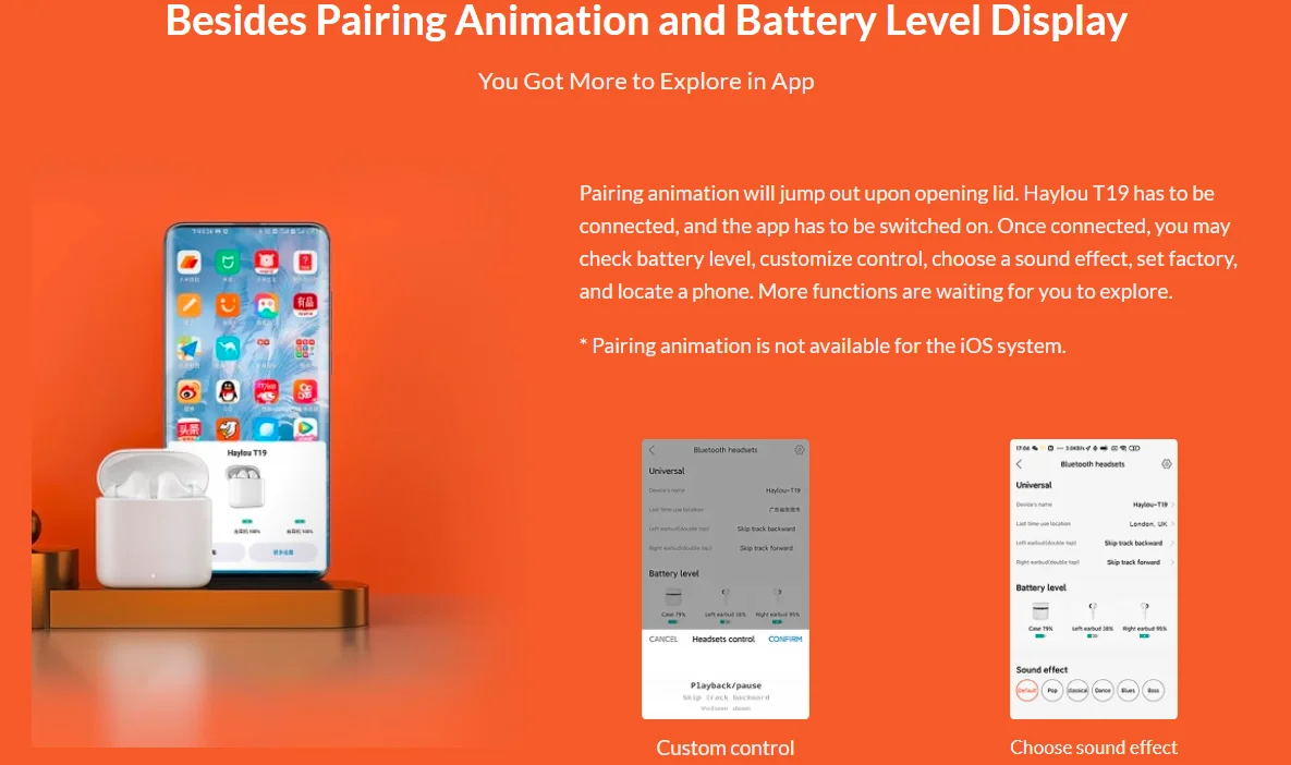 Haylou T19 Wireless Charging TWS+ Bluetooth Headphones 5 Screenshot 65